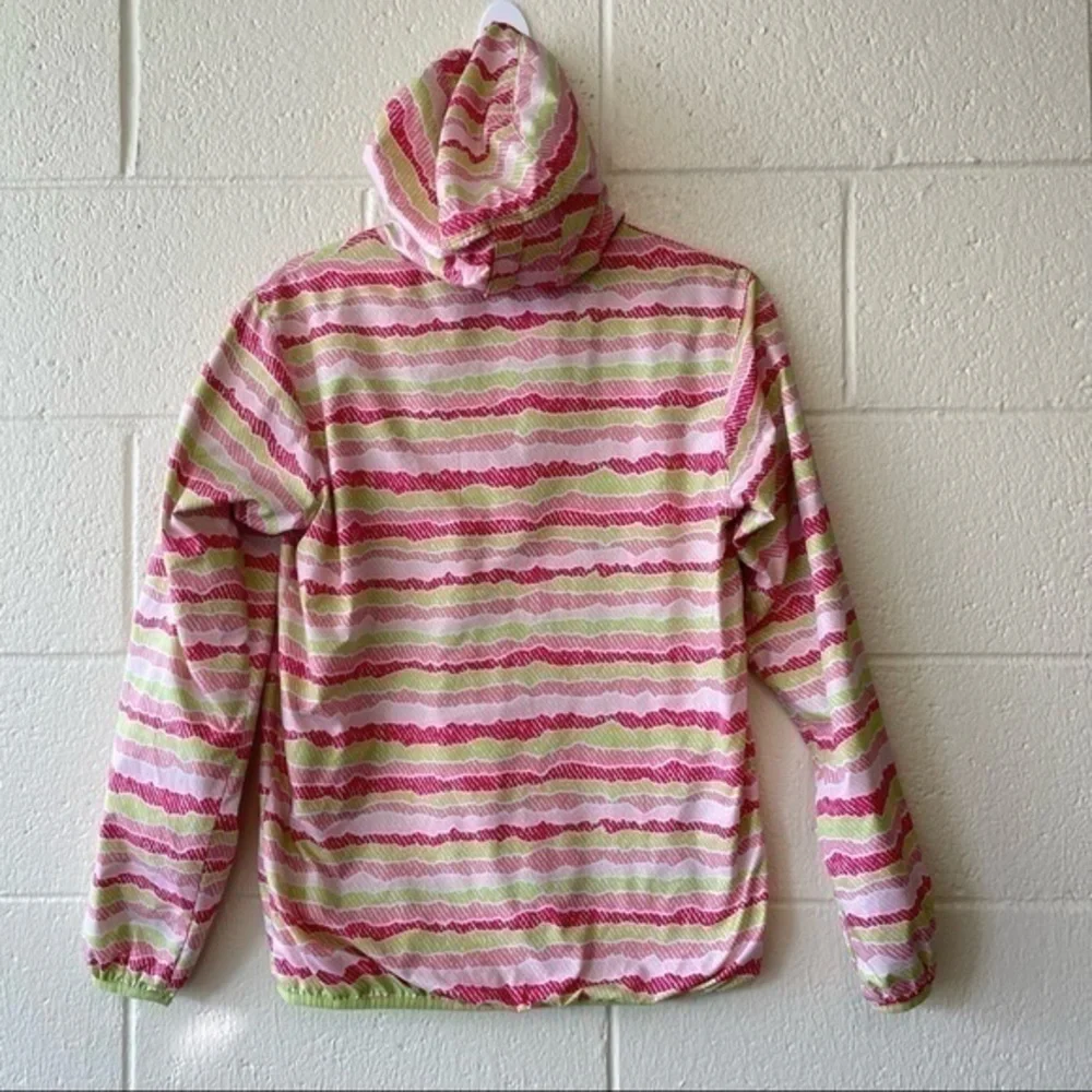 Columbia Girl's Youth Pixel Grabber II Jacket in Lollipop Stripe Size Large